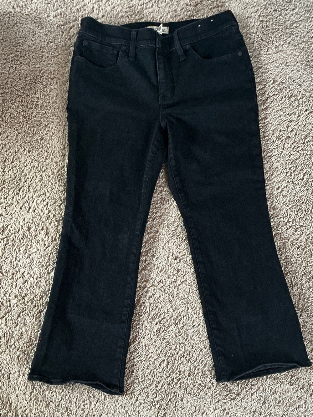 Madewell Black Wide Leg Jeans